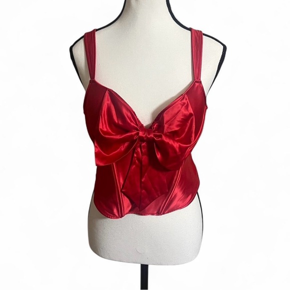 Adore Me Other - Adore Me Corset Sz Various Arianna Satin Underwire Bow Detail Feminine